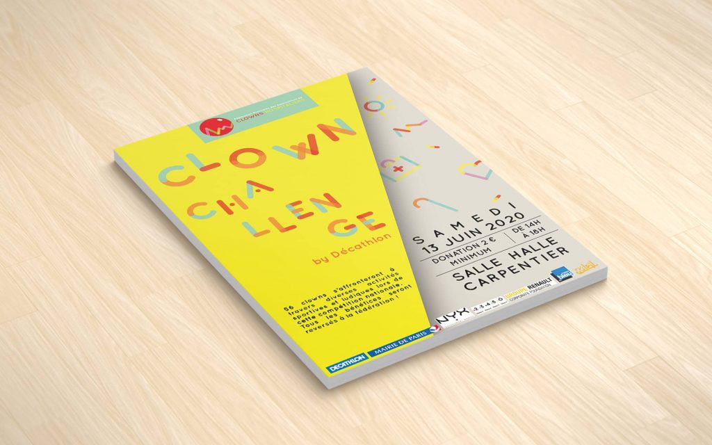 Flyers de la fédération française clowns hospitaliers