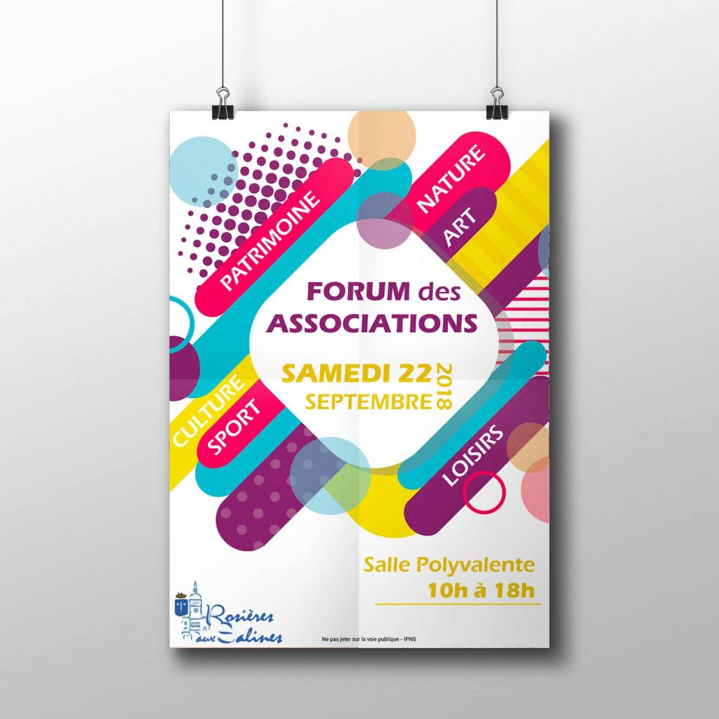 Affiche de mairie pour le forum des associations