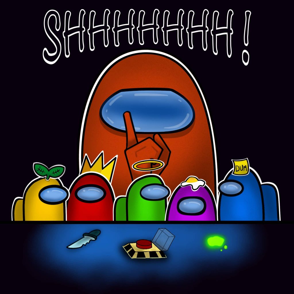 Illustration Procreate du jeu vidéo Among Us