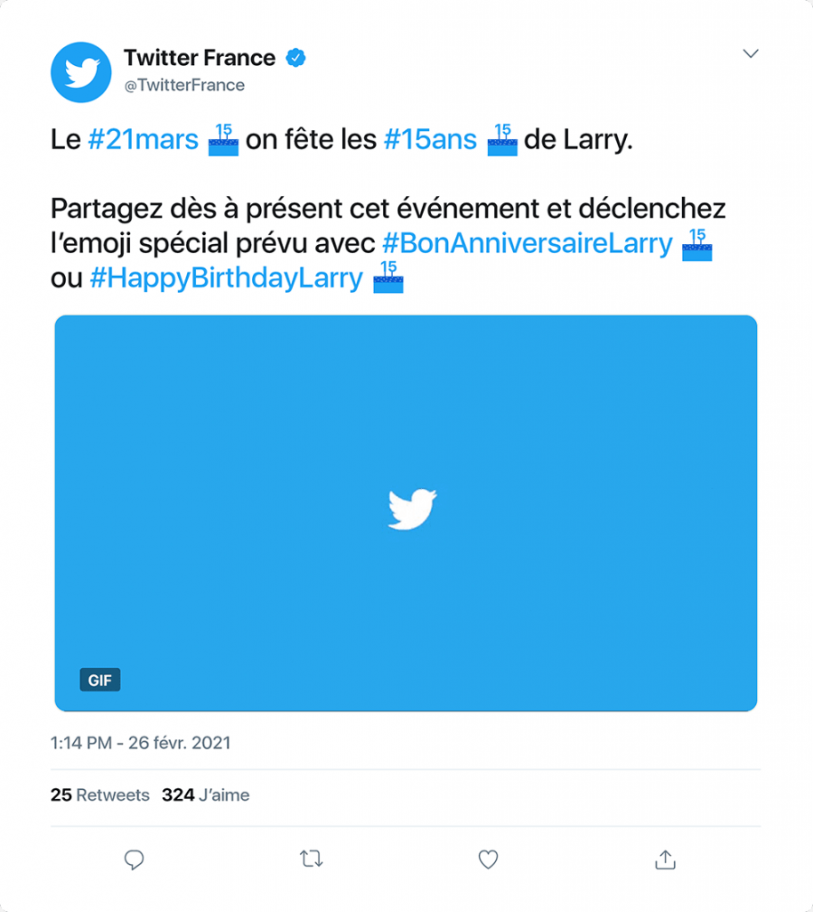 Mockup d'un post sur Twitter